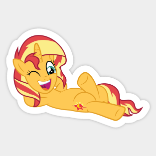 Laid-Back Sunset Shimmer Sticker